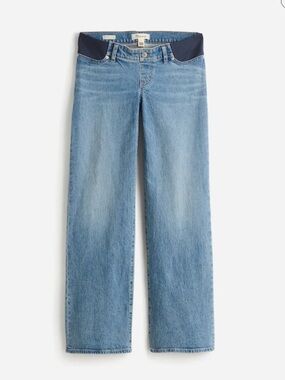 Madewell Maternity Side-Panel Perfect Vintage Wide-Leg Jean